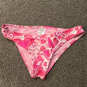 Wild Fable Pink Patterned Bikini Bottom